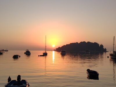 Rovigno, tramonto sul porto – Croazia