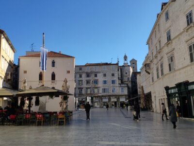 Spalato, piazza nel centro storico – Croazia
